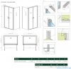 Radaway Nes DWD+S kabina 80x80cm szkło przejrzyste 10034080-01-01/10040080-01-01